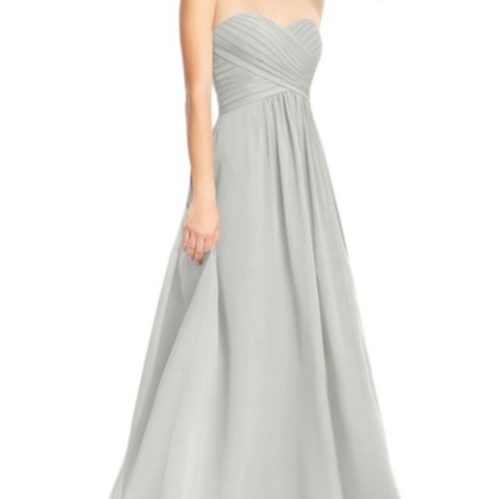 Azazie Yazmin Bridesmaid Dress (Silver)